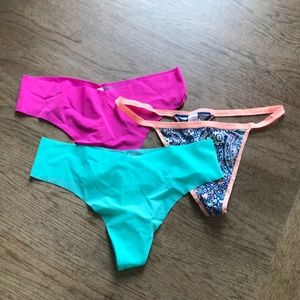 3 NEW Thongs from Victorias Secret!  CUTE Colors